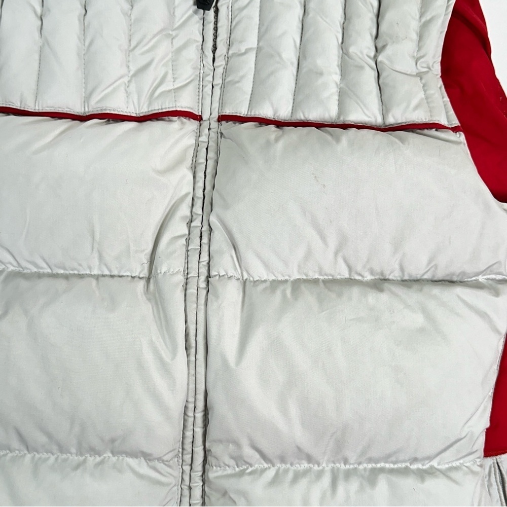 Bonfire vest hooded down alpine puffer red white size M - Picture 4 of 14